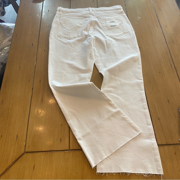 Hudson Women's Barbara High Waist Bootcut Crop White Jeans NEW size 30 - Picture 3 of 14